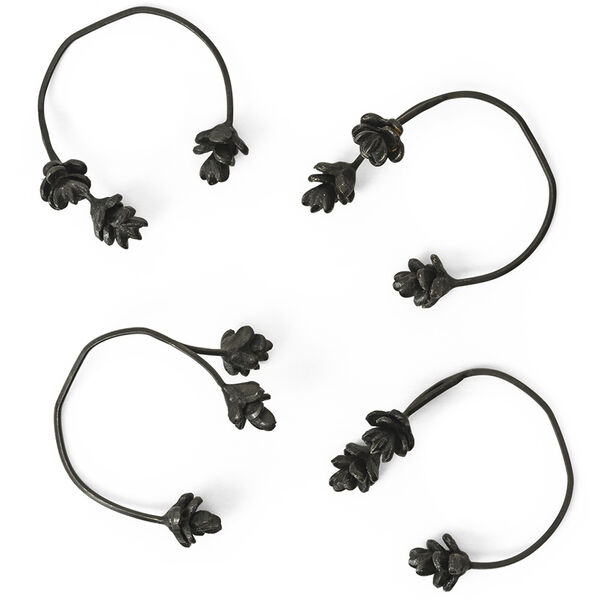Forest Serviettring 4-pk Black Brass