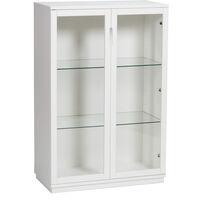 Aoko Skab Hvidt Glass Doors