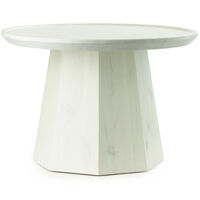 Pine Sidebord Ø65 cm Light Green