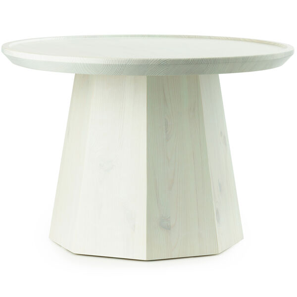 Pine Sidebord Ø65 cm Light Green