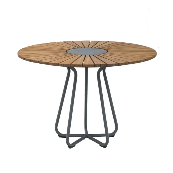 Circle Bord Ø110 cm Bambus/Grå