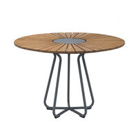 Circle Bord Ø110 cm Bambus/Grå