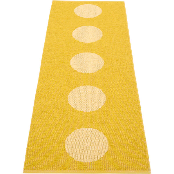Vera Pop Teppe 70x200 cm Mustard / Pale Yellow