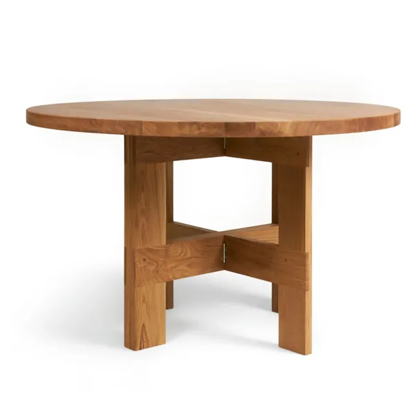 Farmhouse Trestle Spisebord Eg Ø 120 cm