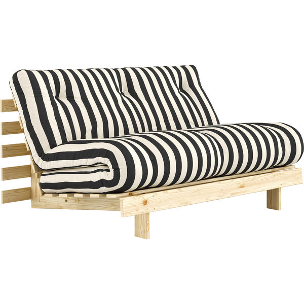 Roots Sovesofa 140x200 cm Sort / Hvit