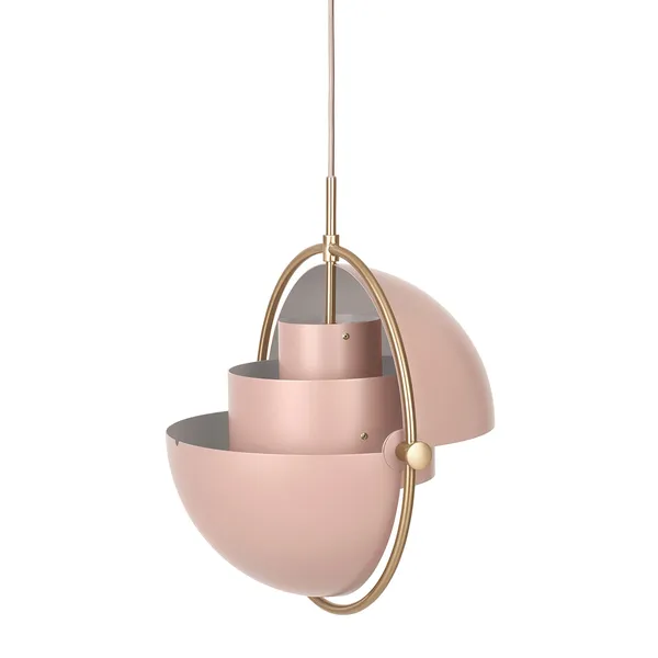 Multi-Lite Riippuvalaisin 36 cm Messinkinen / Rose Dust Puolihimmeä