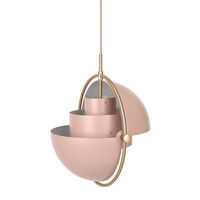 Multi-Lite Riippuvalaisin 36 cm Messinkinen / Rose Dust Puolihimmeä