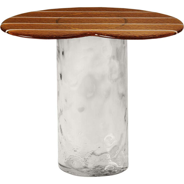 Striche Side Table Orange / Transparent