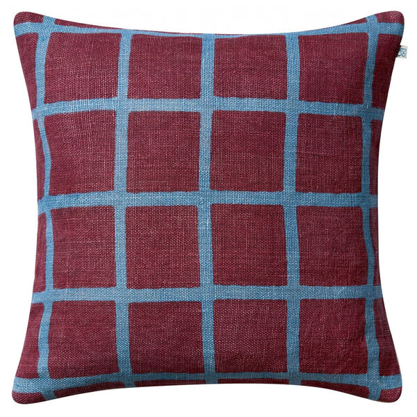 Mela Pudebetræk 50x50 cm Ruby / Dusty Blue