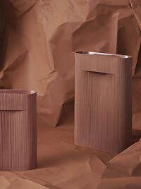 Ridge Vase 48 cm Terrakotta