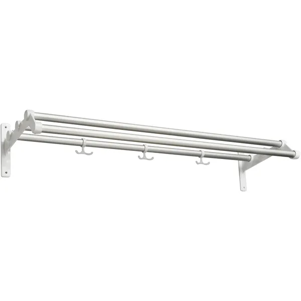 Nostalgi 291 Hattehylle 100 cm Hvit / Aluminium