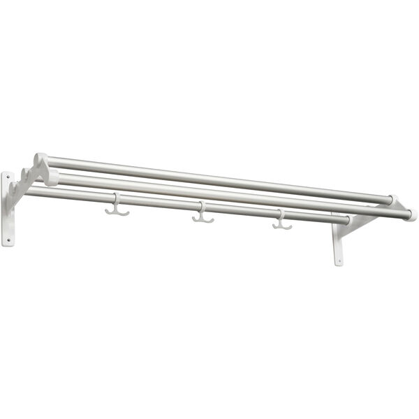 Nostalgi 291 Hattehylde 100 cm Hvid / Aluminium