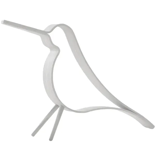 Woody Bird Koriste 31 cm Valkoinen