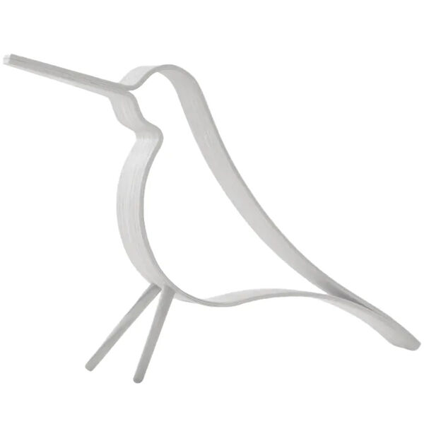 Woody Bird Dekoration 31 cm Hvid