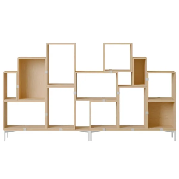 Stacked Configuration 3 Bokhylle Eik