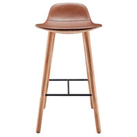 Yuuga Barstol H75 cm Eg/Cognacfarvet
