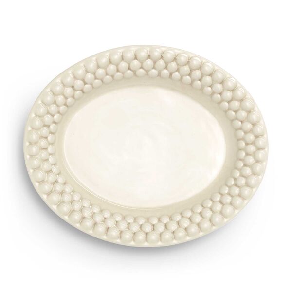 Bubbles Oval Tallerken 20 cm Sand