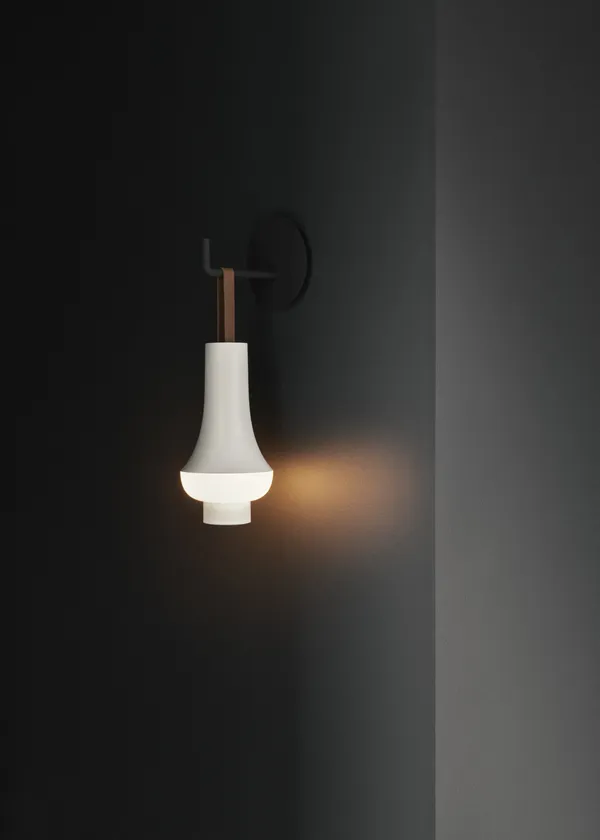 Tomoshi Bordlampe Bærbar Hvit