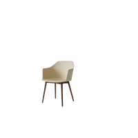Rely HW76 Ruokatuoli Käsinojilla Beige Sand/Lakattu Pähkinä