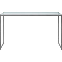 Square Konsolbord 122x36x70 cm Sølvgråt/Glas