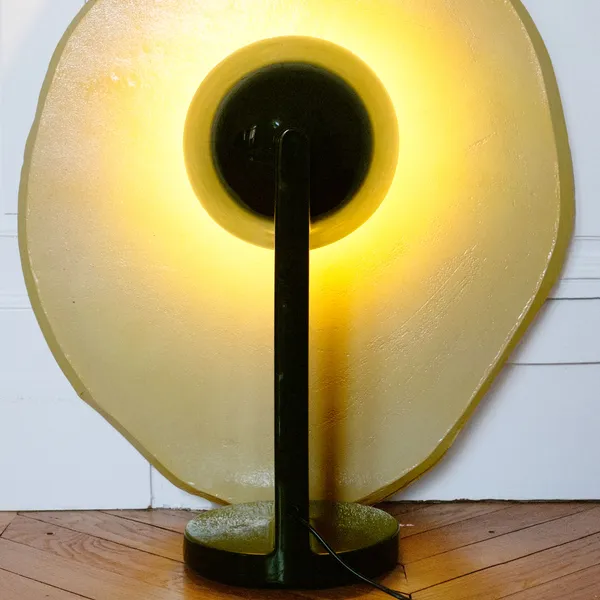 Céramique Side Bordslampa Moss Green