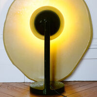 Céramique Side Bordslampa Moss Green