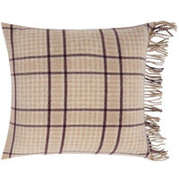 Checked Tyynynpäällinen 50x50 cm Beige / Viikuna