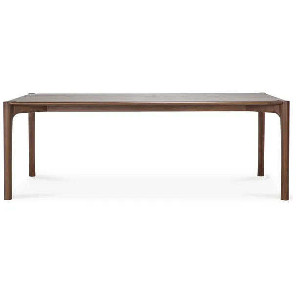 PI Ruokapöytä Tummapetsattu Tiikki 95x220 cm