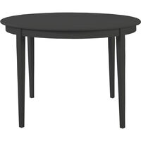 Stockholm 2.0 Dining table Ø114 Incl. 3 inlays Black
