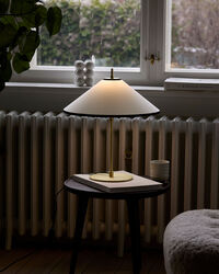 Tafta Bordlampe Ø40 cm Sort / Off-white