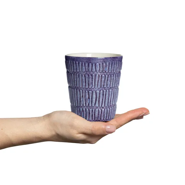 Stripes Mugg 30 cl Viol