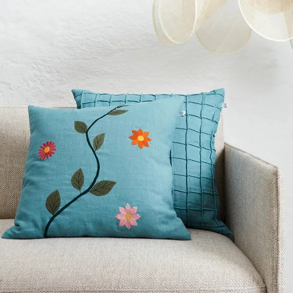 Jammu Kuddfodral 60x60 cm Heaven Blue