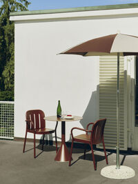 Terrazza Parasol Octagon Off-white / Burgundy