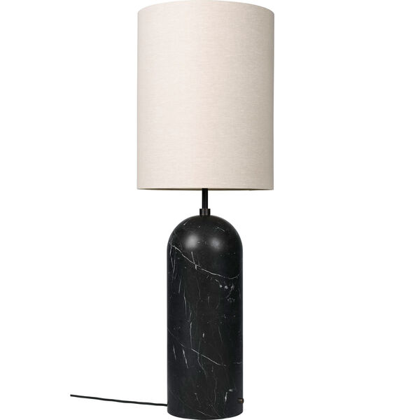 Gravity XL Gulvlampe Høy Sort Marmor / Canvas