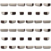 Urban 25-Sitssoffa Paneltyg Beige Breeze / Läder