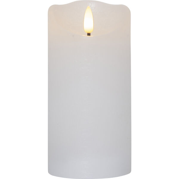 Flamme Rustic LED Kubbelys Hvit 15 cm