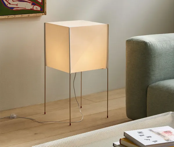 Paper Cube Table Lamp Gulvlampe Hvid