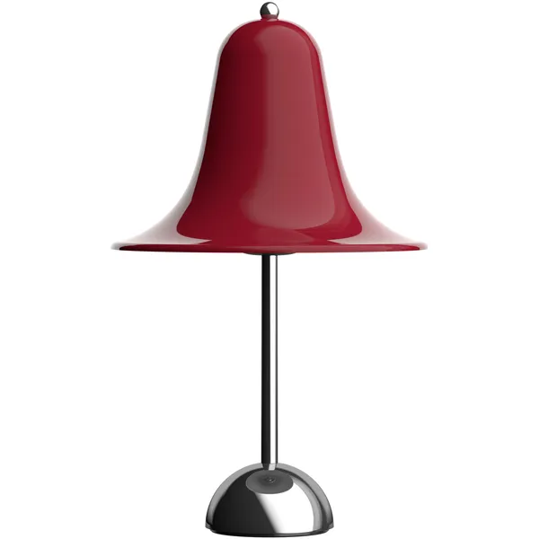 Pantop Bordlampe Ø23 Krom / Cherry Red