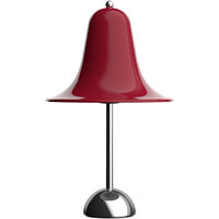 Pantop Bordlampe Ø23 Krom / Cherry Red
