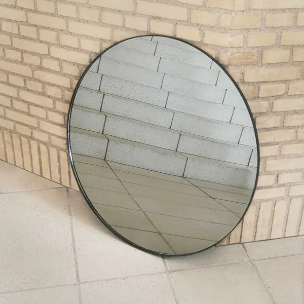 Circum Vægspejl Ø90 cm Sort