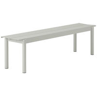 Linear Penkki Teräs 170 cm Harmaa