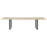 70/70 Bord 108x295 cm Massiv Eg / Sort