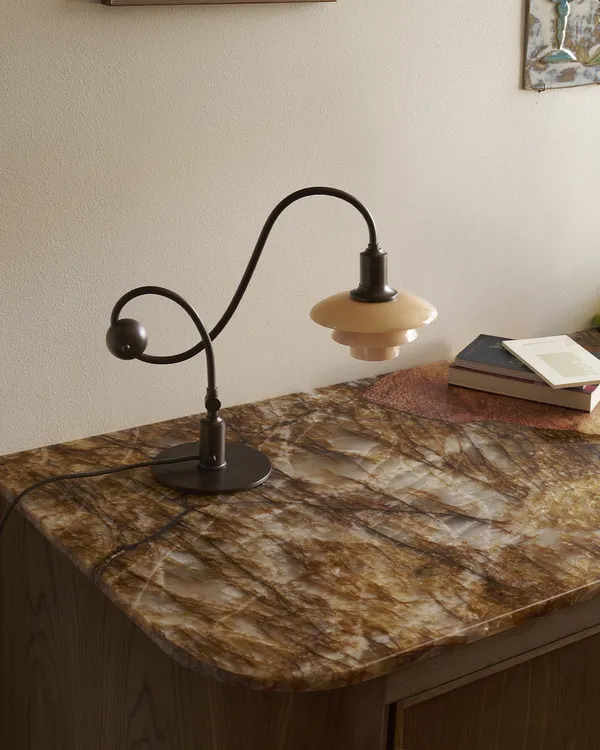 PH 1/1 Piano Bordlampe Dusty Terracotta