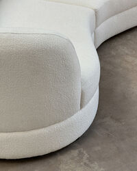 Delon Sofa-opend end right Bouclé classic offwhite