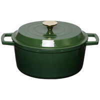 Støpejernsgryte 5 L Glossy Green