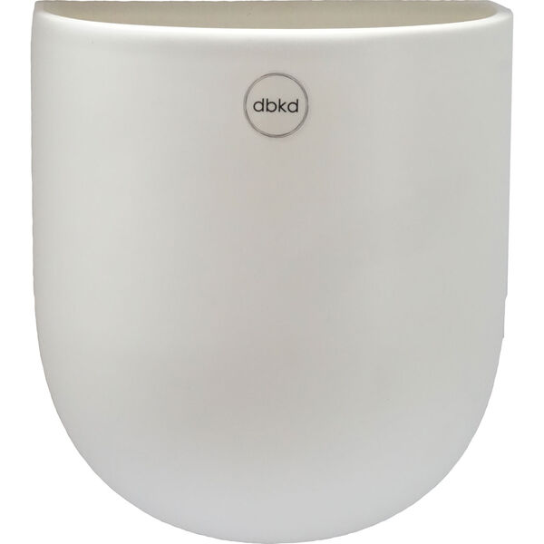 Cut Wall Pot Medium White Vægkrukke M Hvid