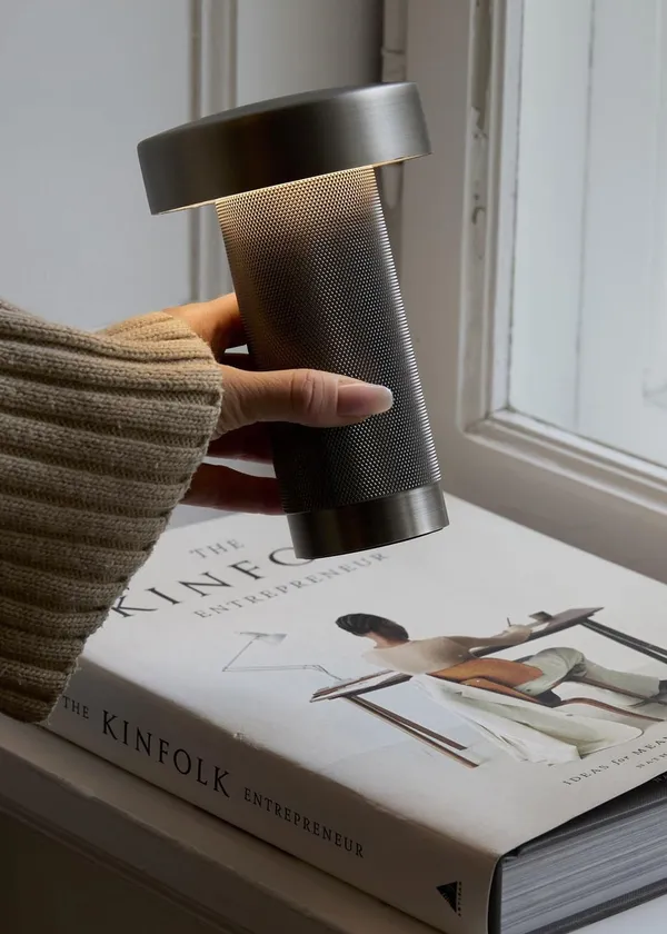 Holster Bordlampe Bærbar Nikkel