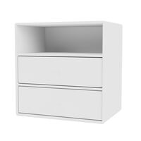 Mini 1006 Hylla Med Två Lådor New White
