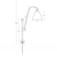 Bestlite BL5 Vägglampa Mässing/Benporslin