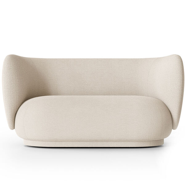 Rico Buclé 2-Seter Sofa Off-white